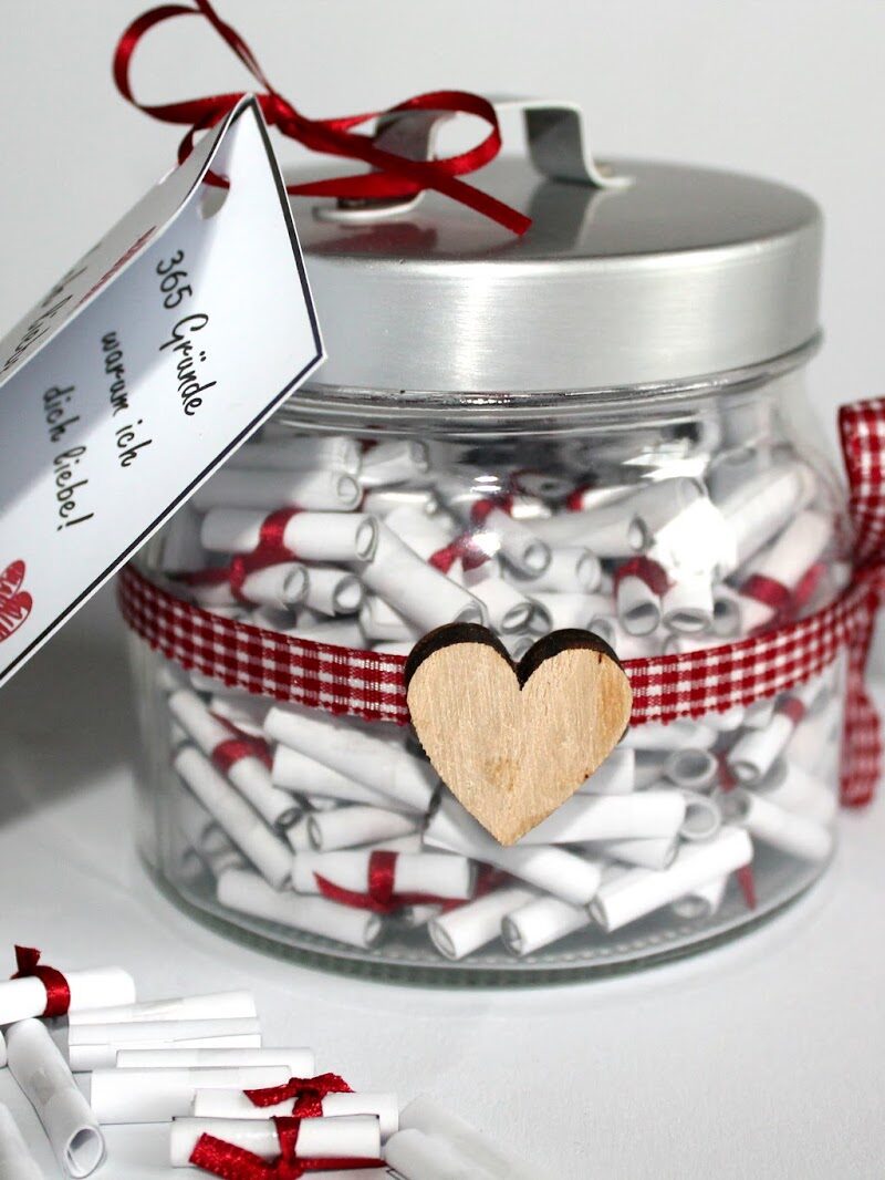 Die perfekte Geschenkidee: DIY 365 Gründe warum ich dich liebe! selber machen