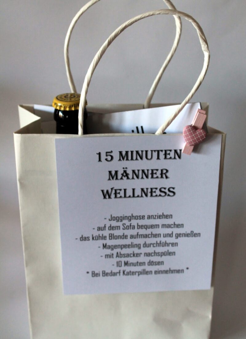 DIY 15 Minuten Männer Wellness - die perfekte Geschenkidee für Männer einfach selber machen