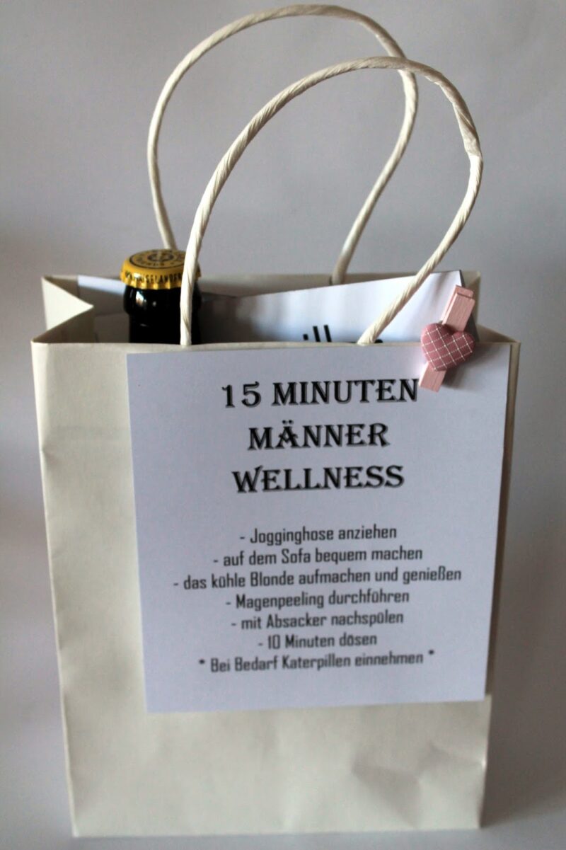 DIY 15 Minuten Männer Wellness - die perfekte Geschenkidee für Männer einfach selber machen