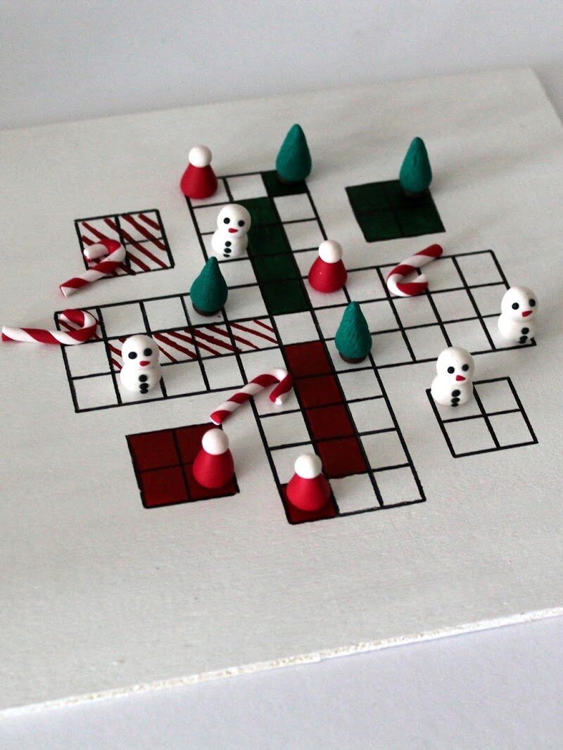 DIY Santa ärgere Dich nicht mit Fimo / Polymer Clay Figuren einfach selber machen