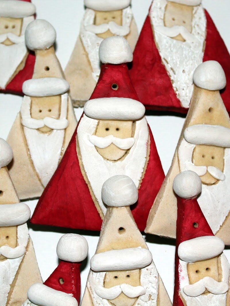 DIY Salzteig Weihnachtsmänner einfach selber machen
