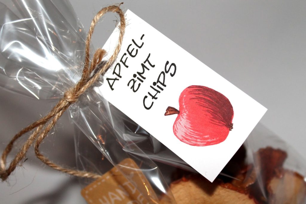 DIY, Basteln: Apfel-Zimt-Chips in Geschenke aus der Küche und Geschenkideen - DIYCarinchen