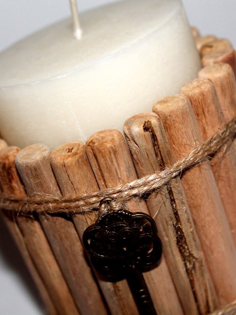 DIY Treibholzkerze einfach selber machen - wunderschöne Dekoration