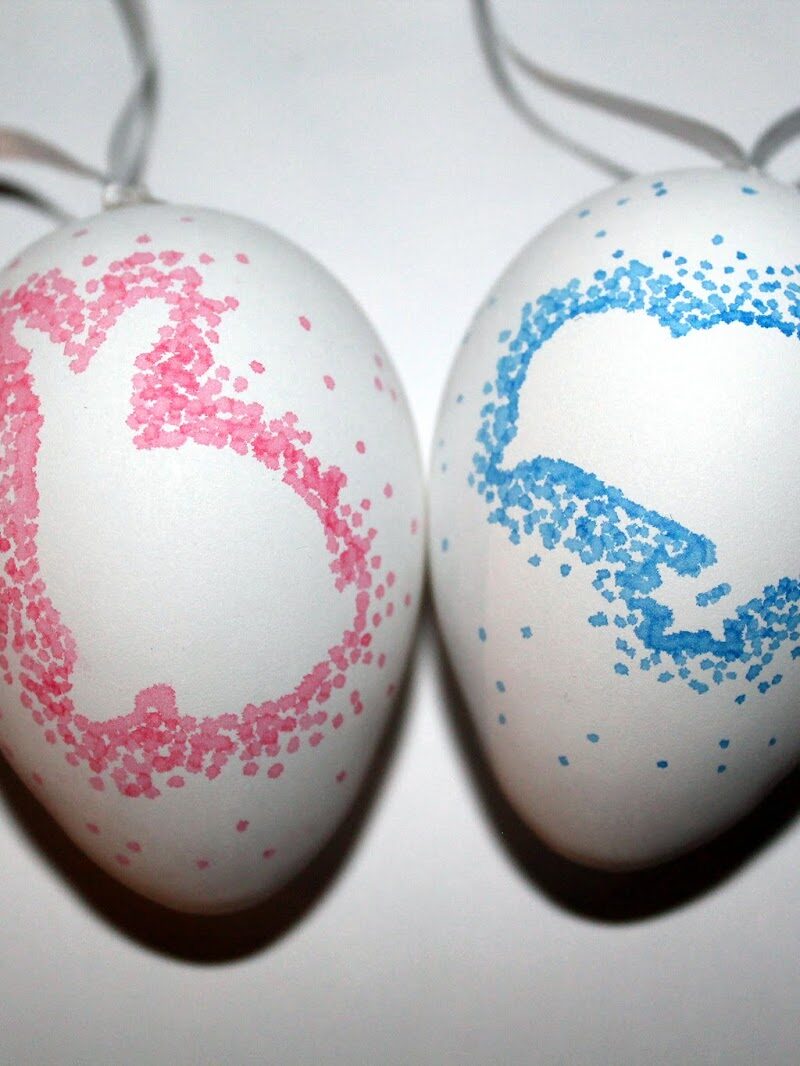 DIY Ostereier mit Silhouette schnell und einfach selber machen - Osterdeko