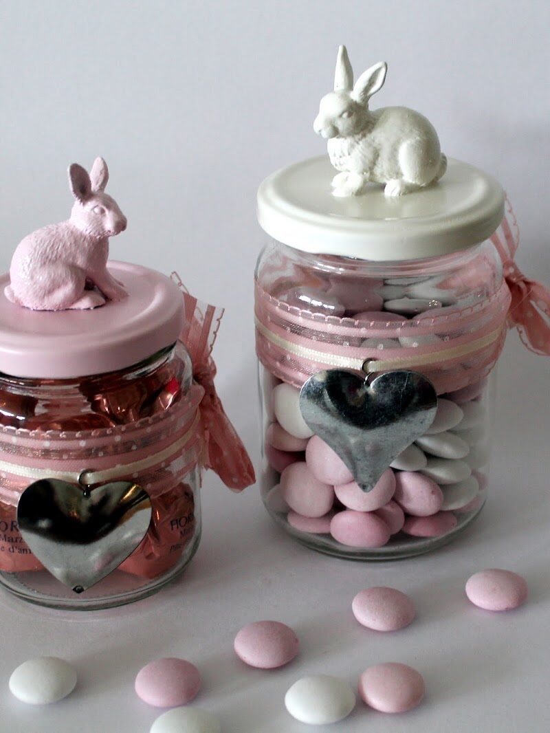 DIY Upcycling / Recycling Ostereinmachglas Häschen einfach selber machen