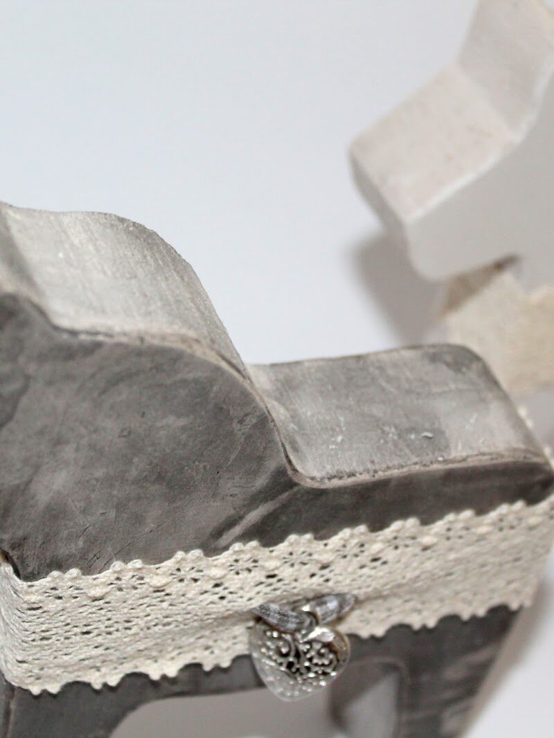DIY Beton / Gips Dalapferde einfach mit gemachter Form selber machen
