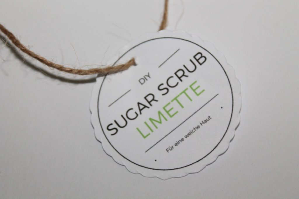 DIY, Basteln: Sugar Scrub / Zuckerpeeling Limette in Kosmetik als Geschenkidee und Wohndekoration - DIYCarinchen