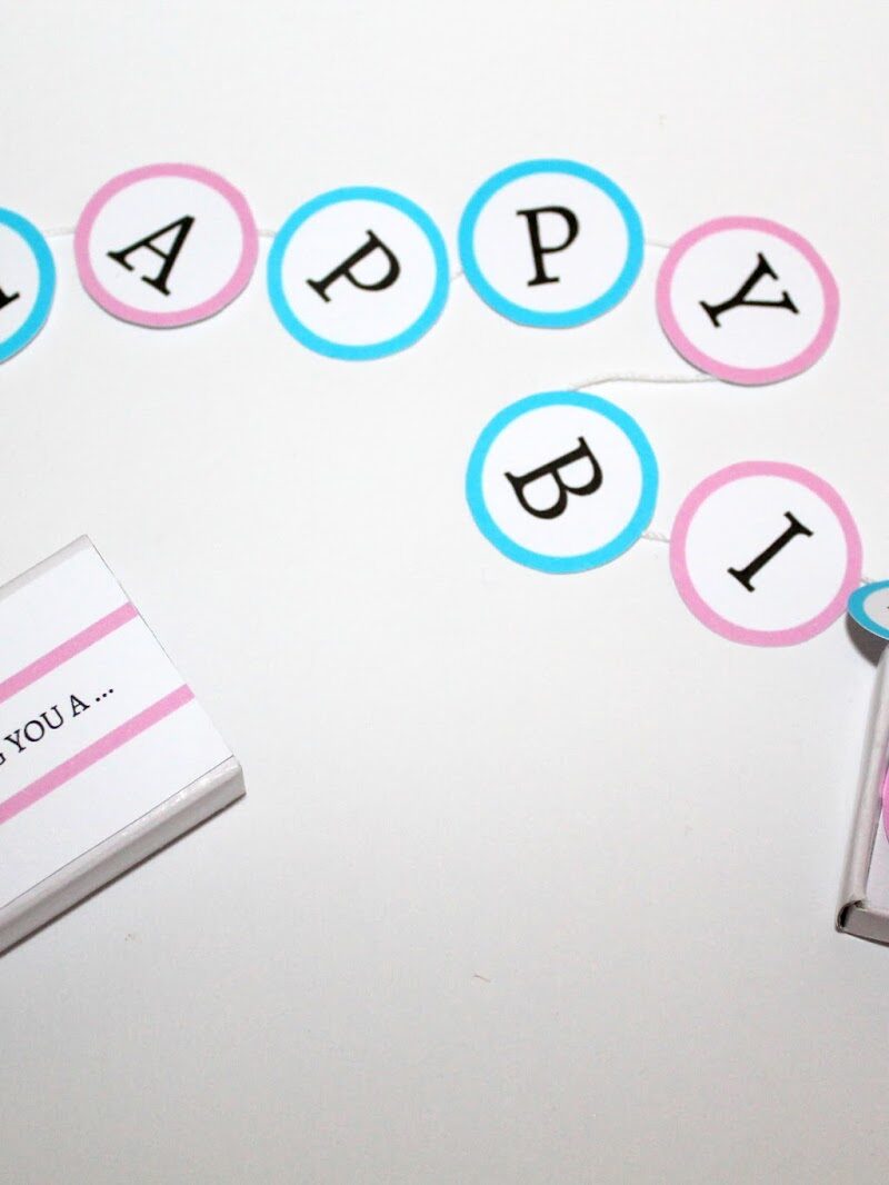 ♡ DIY süßes Geburtstagsgeschenk in einer Streichholzschachtel selber machen! HAPPY BIRTHDAY {mit gratis Printable} ♡