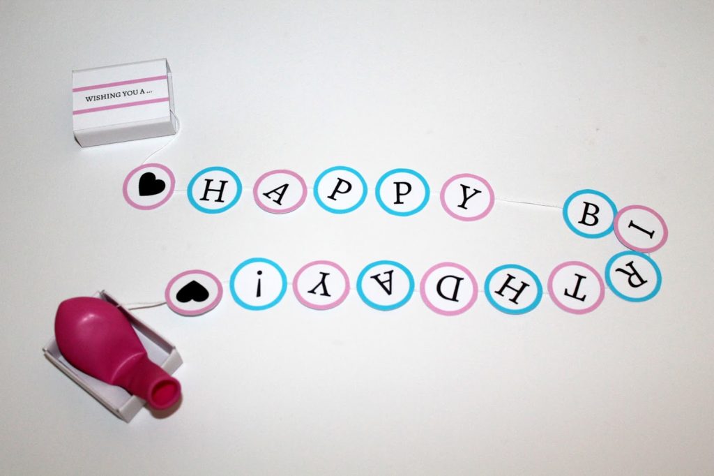 DIY, Basteln: Geburtstagsgeschenk Happy Birthday in der Streichholzschachtel, Geburtstagsgeschenk, Geldgeschenke und Geschenkideen - DIYCarinchen