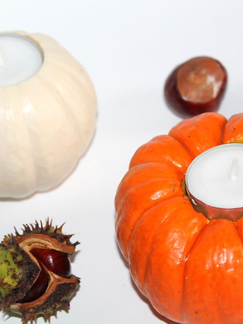 DIY Kürbis Teelichter total schnell selber machen! Must Have für den Herbst!