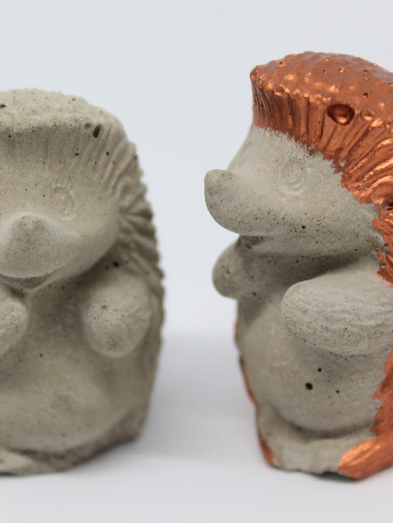 ♡ DIY Igel aus Beton - du willst zauberhafte Igel aus Beton selber machen? Mit meiner Anleitung klappt diese Bastelidee ganz einfach!