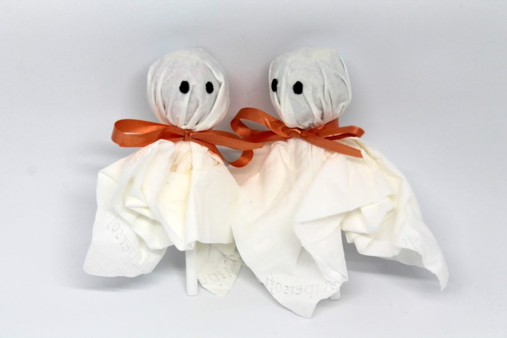 DIY, Basteln: Lolly Gespenster in Halloween, Herbst, Geschenke, Geschenkideen - DIYCarinchen