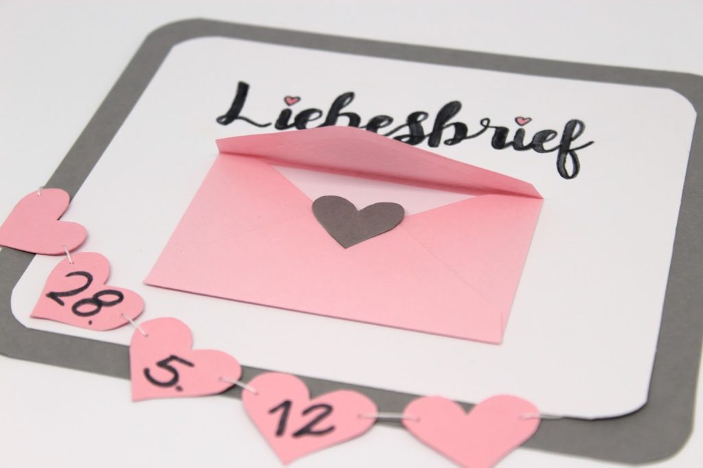 DIY, Basteln: Geschenk zum Valentinstag Liebesbrief, Geschenke und Geschenkideen - DIYCarinchen