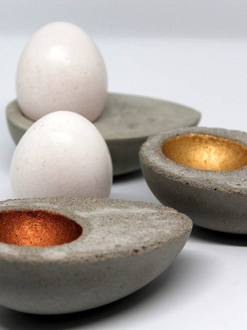 DIY Eierbecher aus Beton in Eierform ganz einfach selber machen! Mit dieser Anleitung klappt es auf jeden Fall!