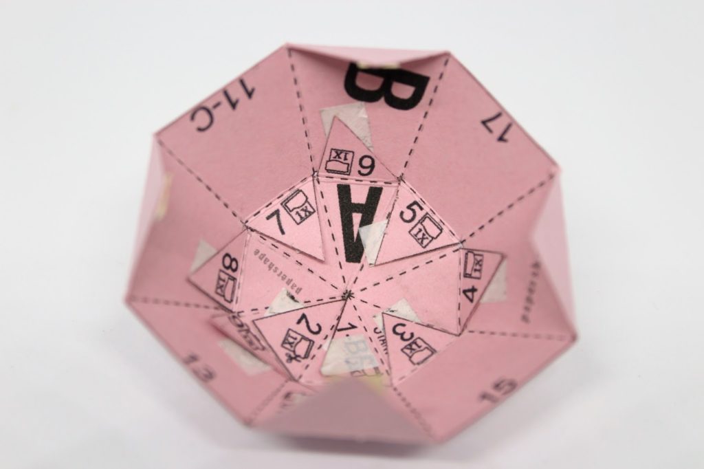 DIY Origami Ostereier aus Papier ganz einfach selber machen - süße Osterdekoration
