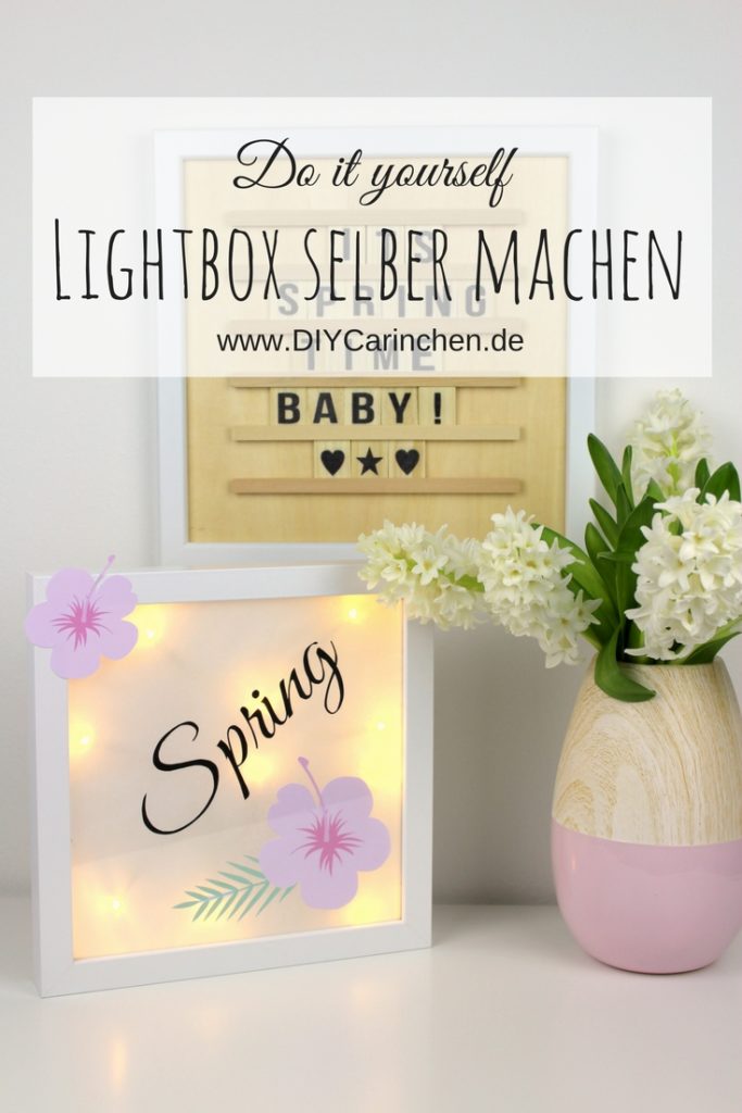 DIY Lightbox / Lichterbox ganz einfach selbermachen - immer eine tolle Dekoration