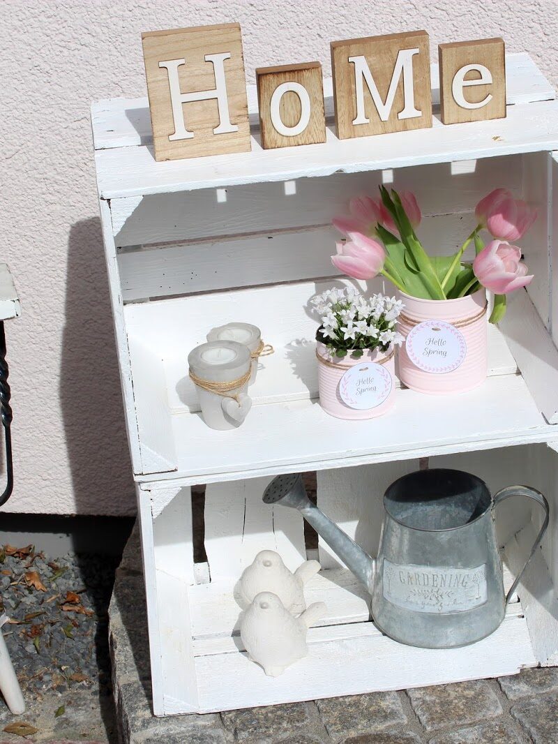 DIY: Mit Obstkisten den Garten dekorieren? Wie wäre es mir dieser tollen Idee?