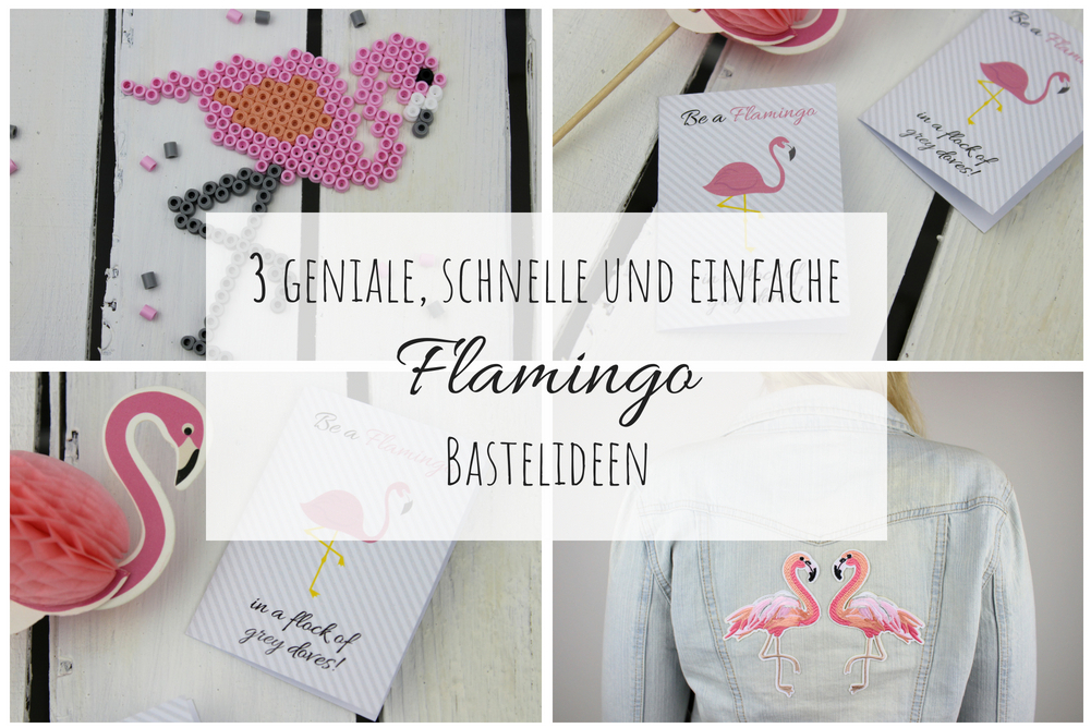 DIY: 3 geniale, schnelle und einfache Flamingo Bastelideen - in nur wenigen Schritten selber gemacht (+kostenlose Vorlage)