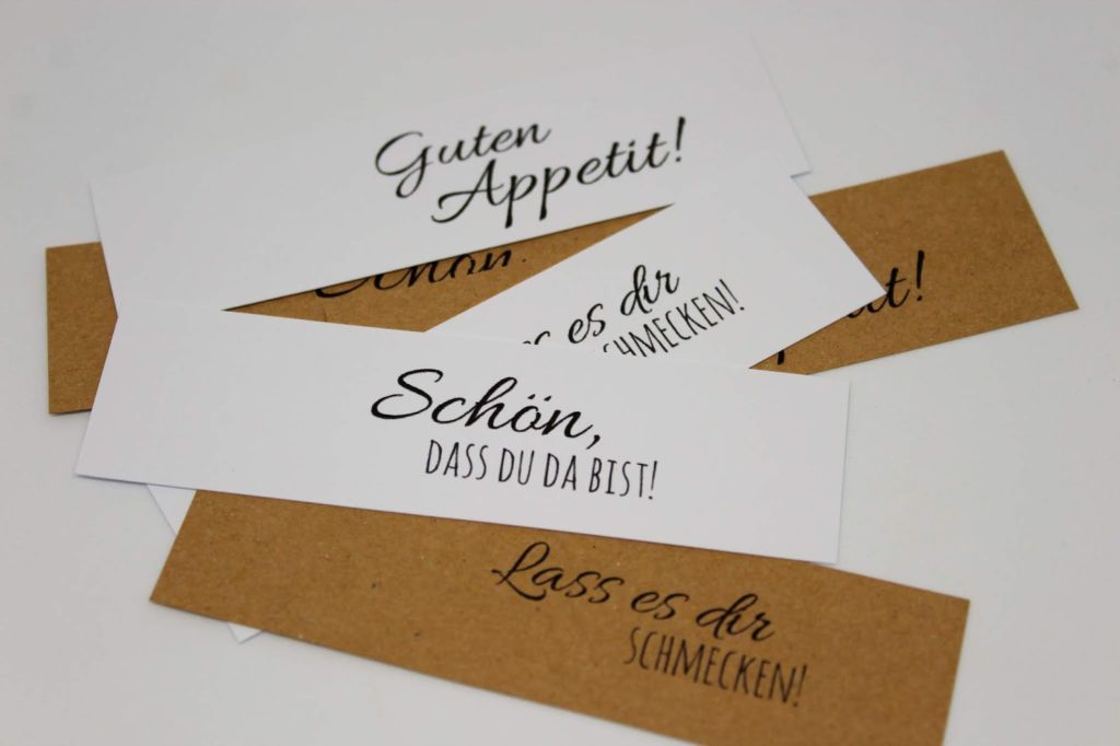 DIY Tischkarten ganz einfach selber machen + 5 kostenlose Printable - ideal für die perfekte Hochzeit