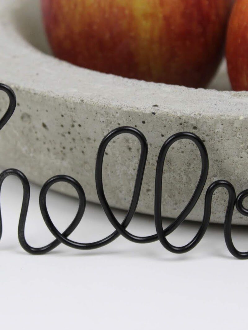 DIY: Hallo Herbst: Lettering mit einem Draht ganz einfach selber machen + Vorlage - super Herbstdeko