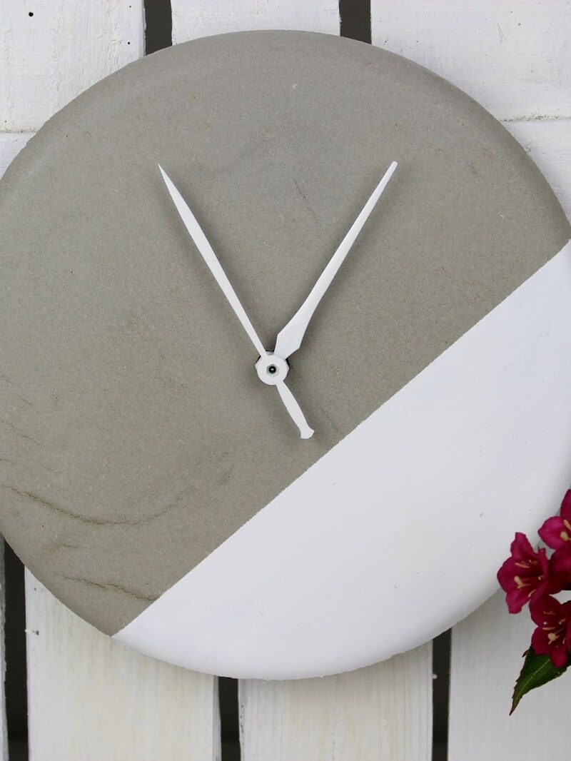 DIY wunderschöne Wanduhr aus Beton selber machen - in nur wenigen Schritten zu eurem Unikat