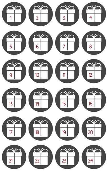 DIY kostenlose Adventskalender Zahlen als PDF zum Ausdrucken - mein Weihnachtsgeschenk für euch