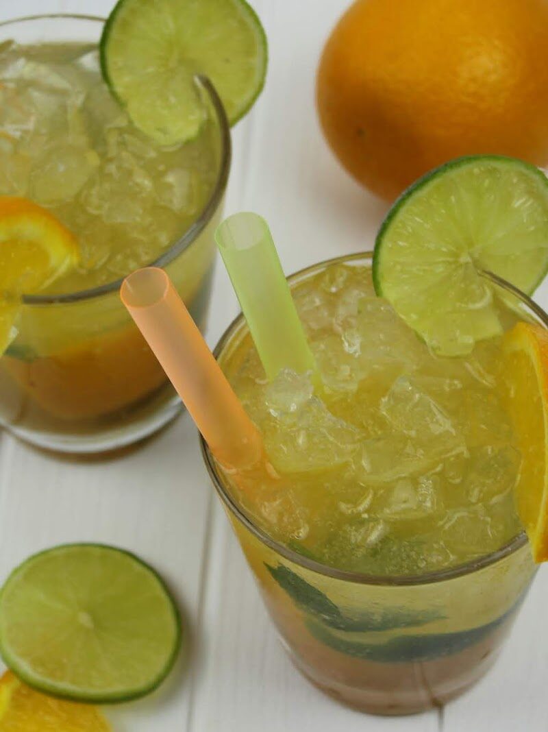 Rezept: Super leckerer Orangen Mojito Cocktail - ganz einfach selber machen mit Sinalco Orange