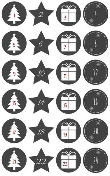 DIY kostenlose Adventskalender Zahlen als PDF zum Ausdrucken - mein Weihnachtsgeschenk für euch