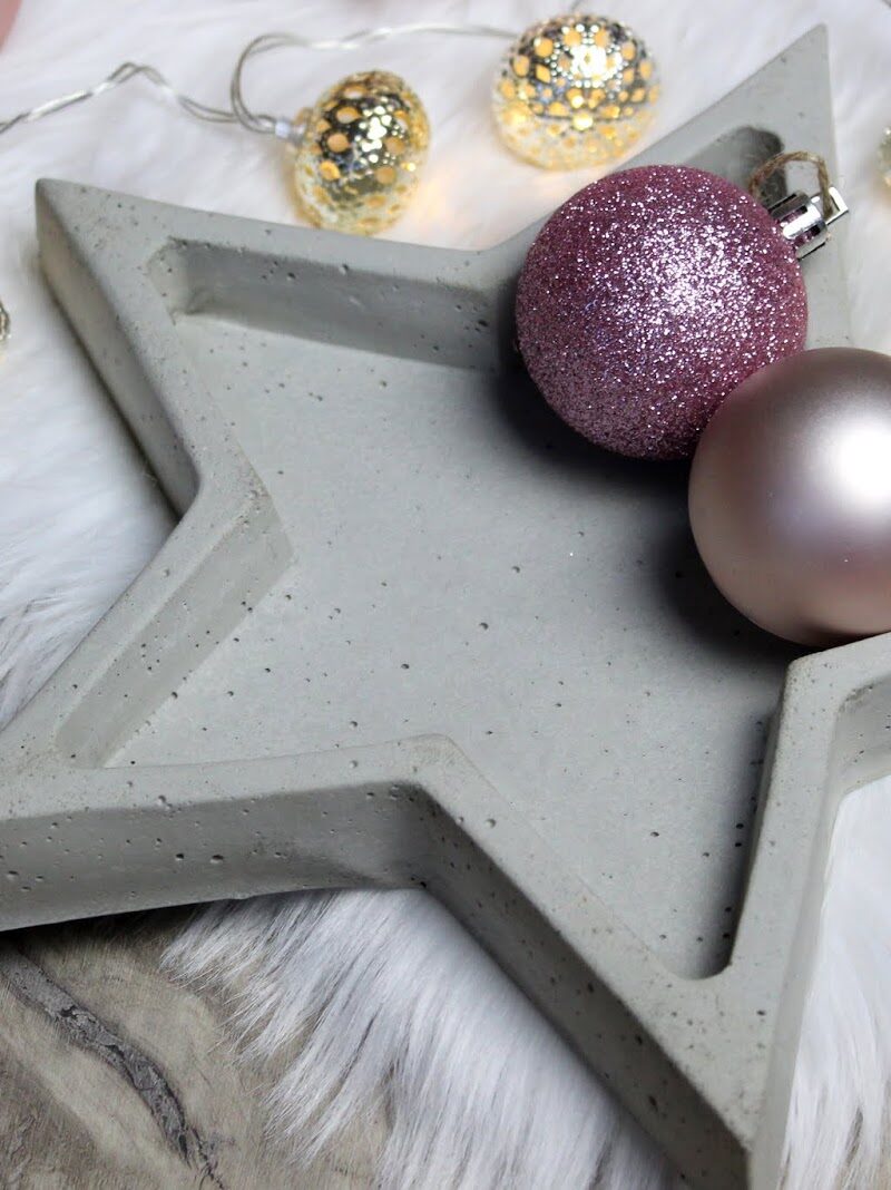 Betonschale Stern Weihnachten