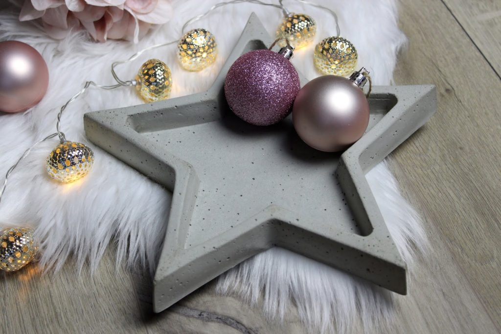 DIY Betonschale Stern in wenigen Schritten selber machen - eine tolle Weihnachtsdeko oder Geschenkidee zu Weihnachten