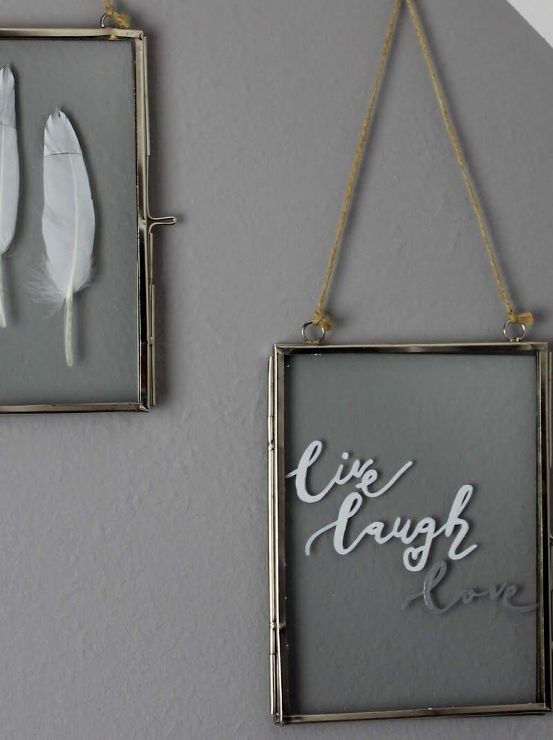 Bilderrahmen, Wand, Feder