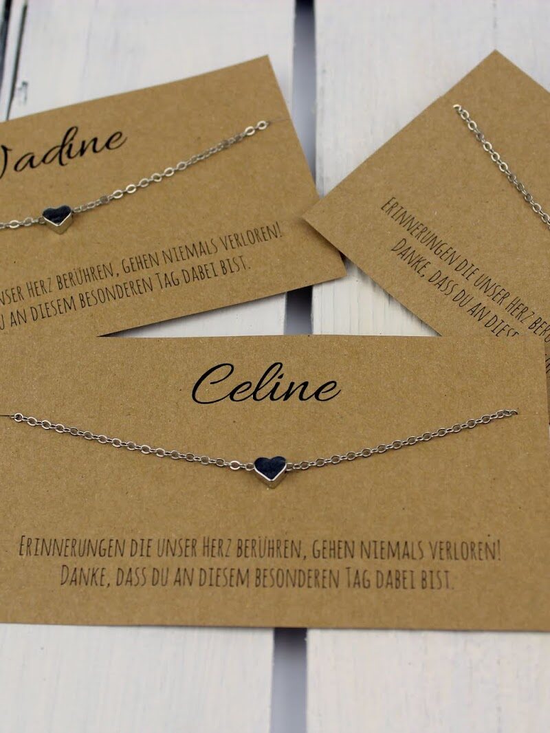 Gastgeschenk Hochzeit Frauen Kette