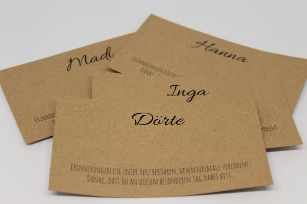 DIY personalisiertes Gastgeschenk zur Hochzeit speziell für Frauen - mit Liebe selber gemacht