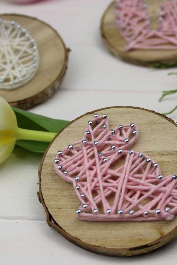 String Art Hase und Ei