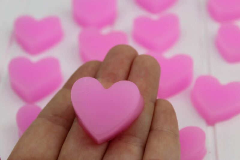 Duschjellys in herzform