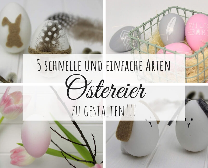 Ostereier basteln