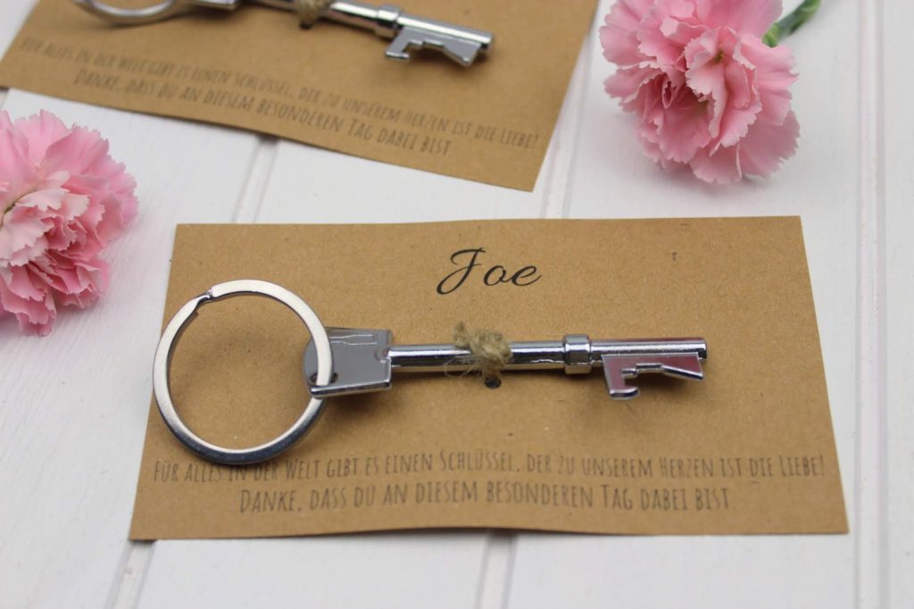 DIY - personalisiertes Gastgeschenk zur Hochzeit - speziell für Männer + kostenlose Vorlage