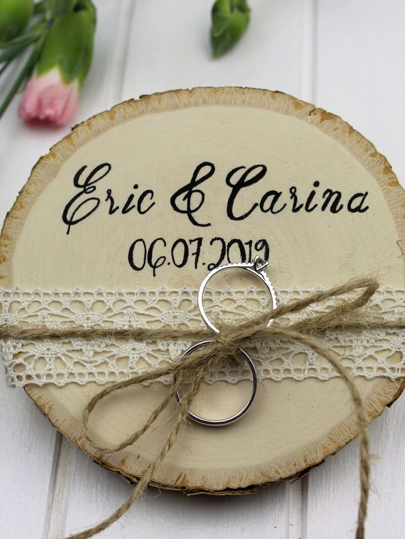 Ringkissen, Holz, Ringe, Hochzeit, Eheringe