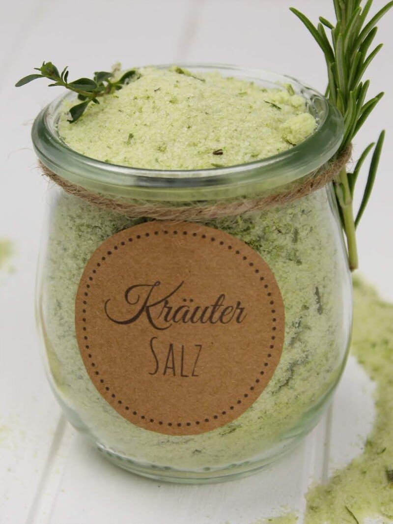 Salz, Bärlauch, Bärlauch-Salz, Geschenk