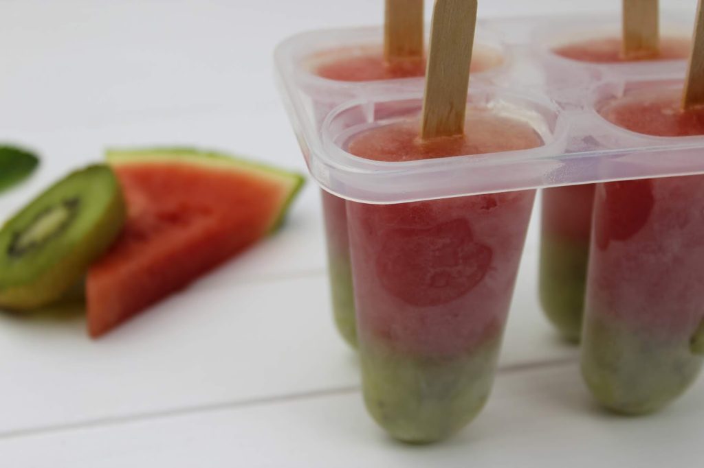 Rezept - Wassermelone-Kiwi Eis schnell und einfach selber machen - perfekt für den Sommer