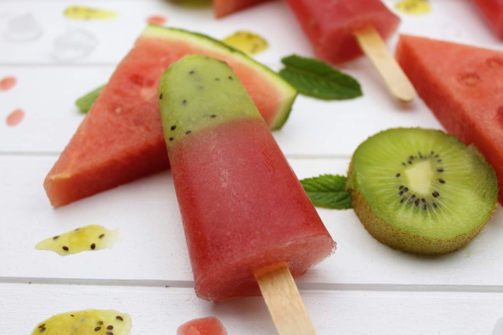 Rezept - Wassermelone-Kiwi Eis schnell und einfach selber machen - perfekt für den Sommer