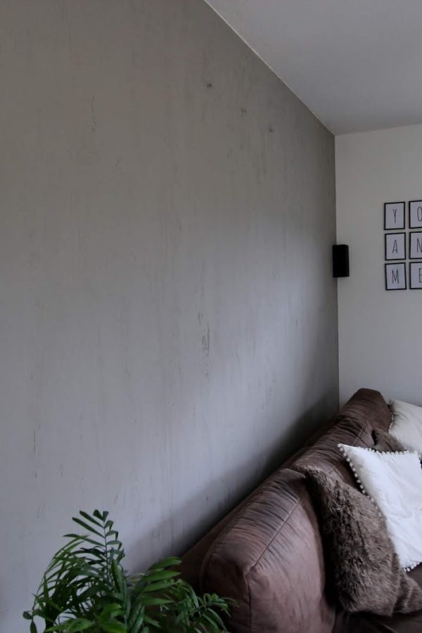 Beton, Beton-Optik, Wand, Wohnzimmer