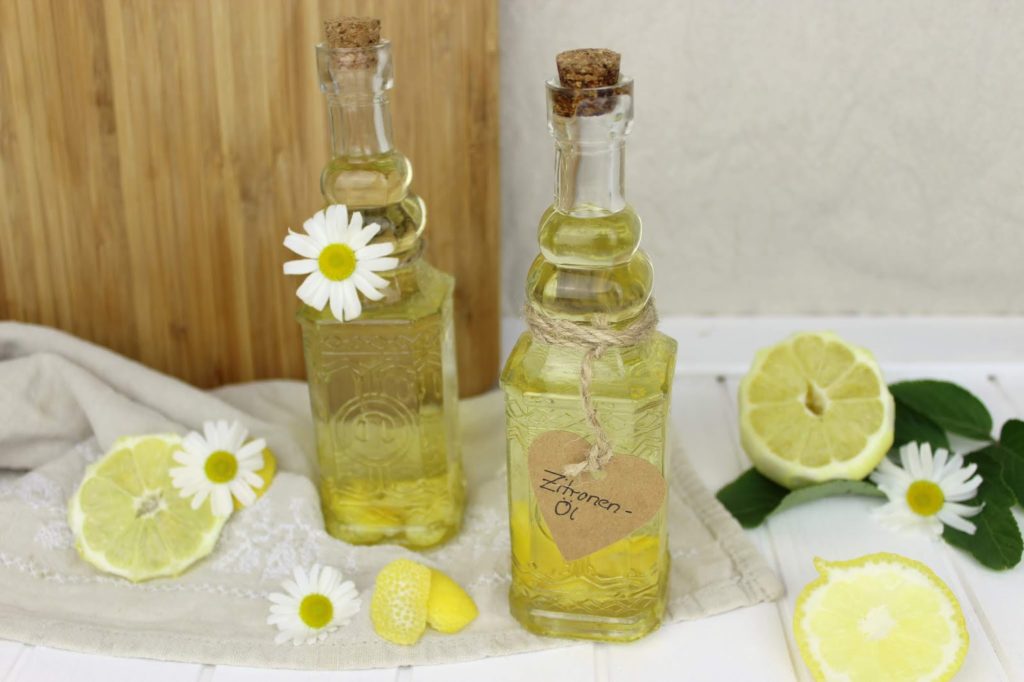 Rezept - Zitronenöl schnell und einfach in weniger als 5 Minuten selber machen