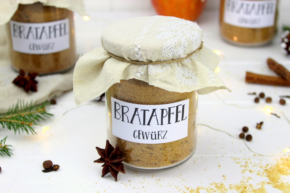 Rezept - Bratapfelgewürz selber machen - perfektes Weihnachtsgeschenk