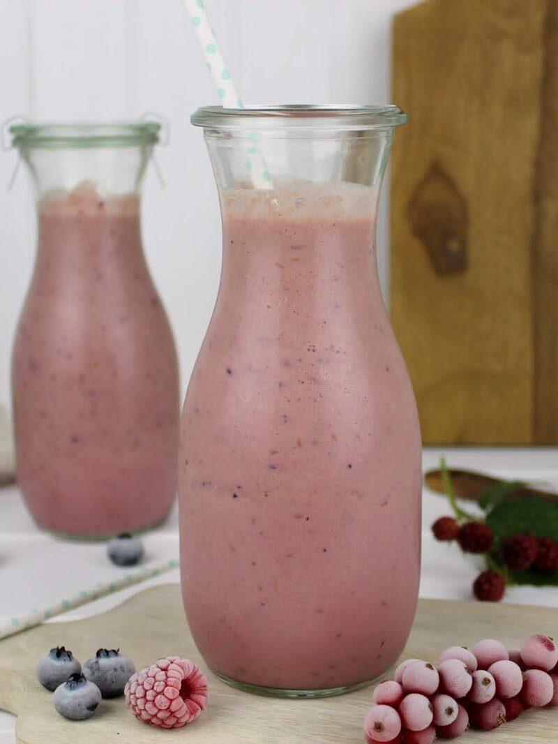 Beeren, Smothie, Getränk, Flasche