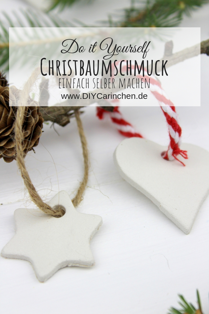 DIY - Christbaumanhänger aus Modelliermasse ganz einfach selber machen