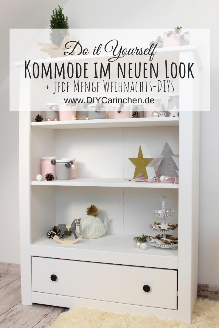 Kommode mit Kreidefarbe gestrichen und weihnachtliche DIYs