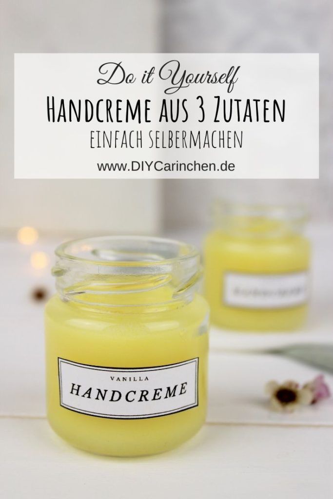 DIY Handcreme selber machen schnelles und einfaches Rezept