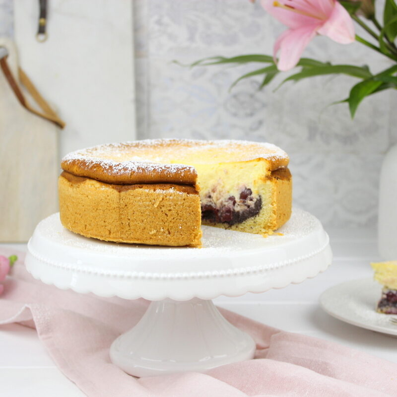 Rezept Kirsch Käsekuchen mit Mohn
