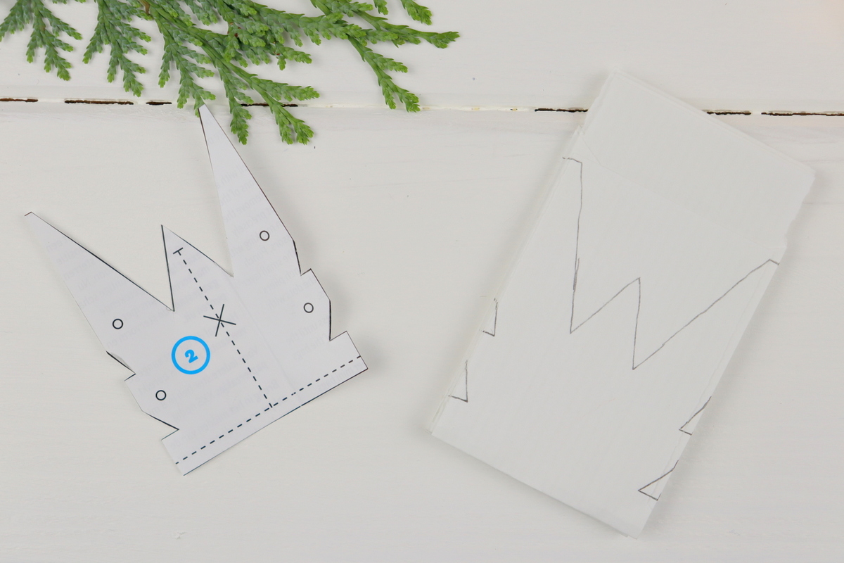DIY - selbstgemachte mini 3D Sterne aus Papier / Brotütensterne
